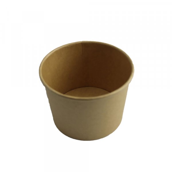 50 Stk. Papierbecher rund braun Eisbecher 500 ml